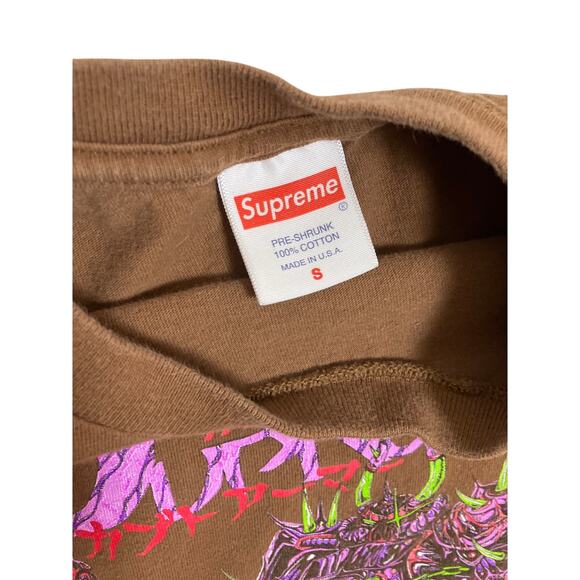 Authentic Supreme Spikes Gundam Shirt Men’s Small FW21 Brown Purple Green - Picture 2 of 5